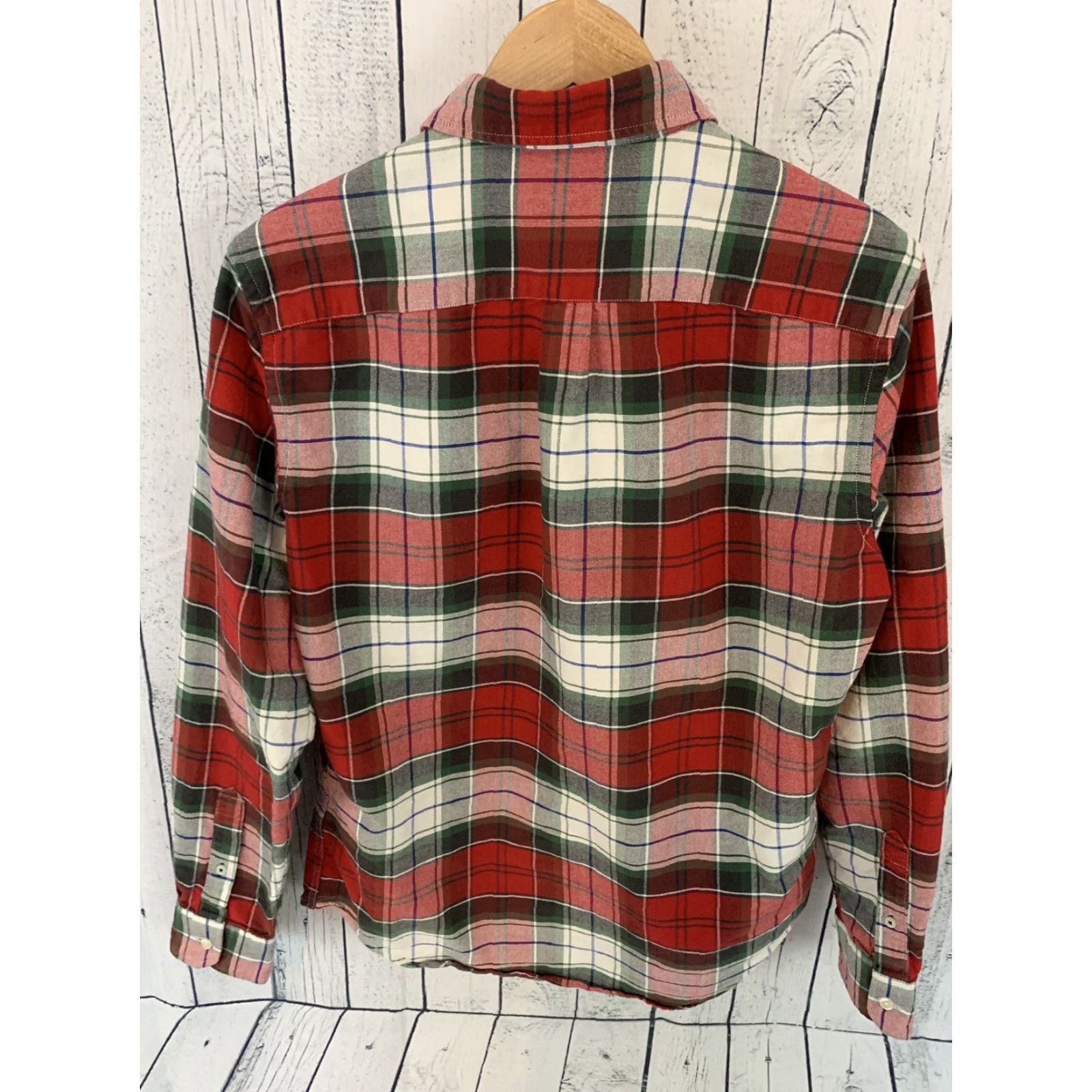American Eagle Outfitters American Eagle Outfitters Plaid Long Sleeve Button Shirt Mens Small Red Classic Fit Shirt Size US S / EU 44-46 / 1 - 3 Thumbnail