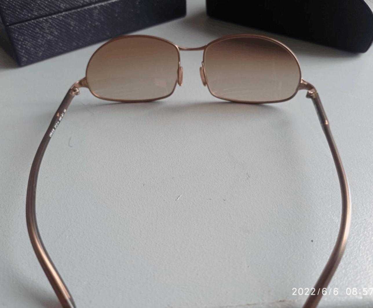 PRADA Sunglasses Star Symbol Wrap Shield Mask