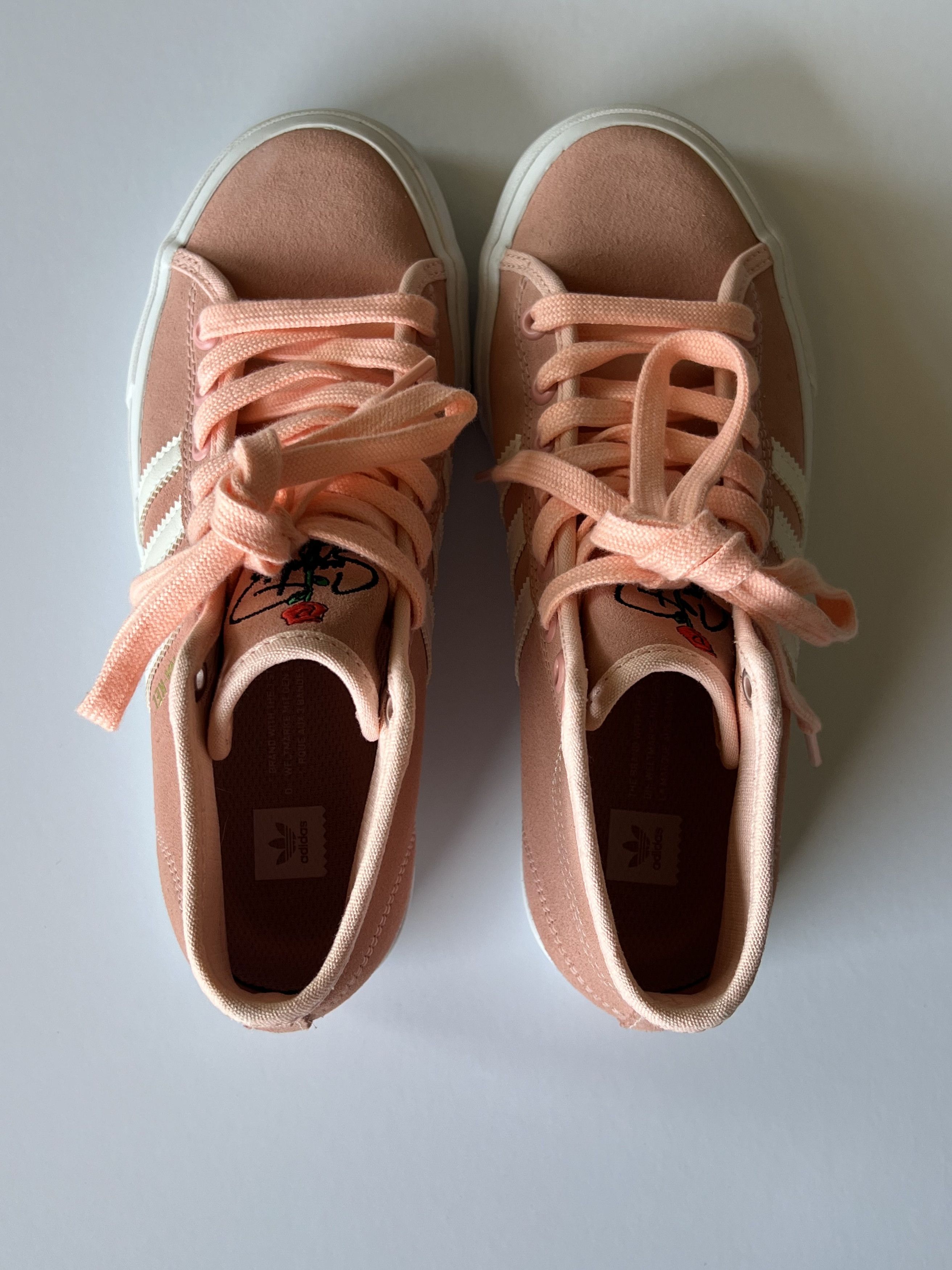 Adidas Adidas x Nakel Smith Pink High Top Sneakers Size US 5 / EU 37 - 4 Thumbnail