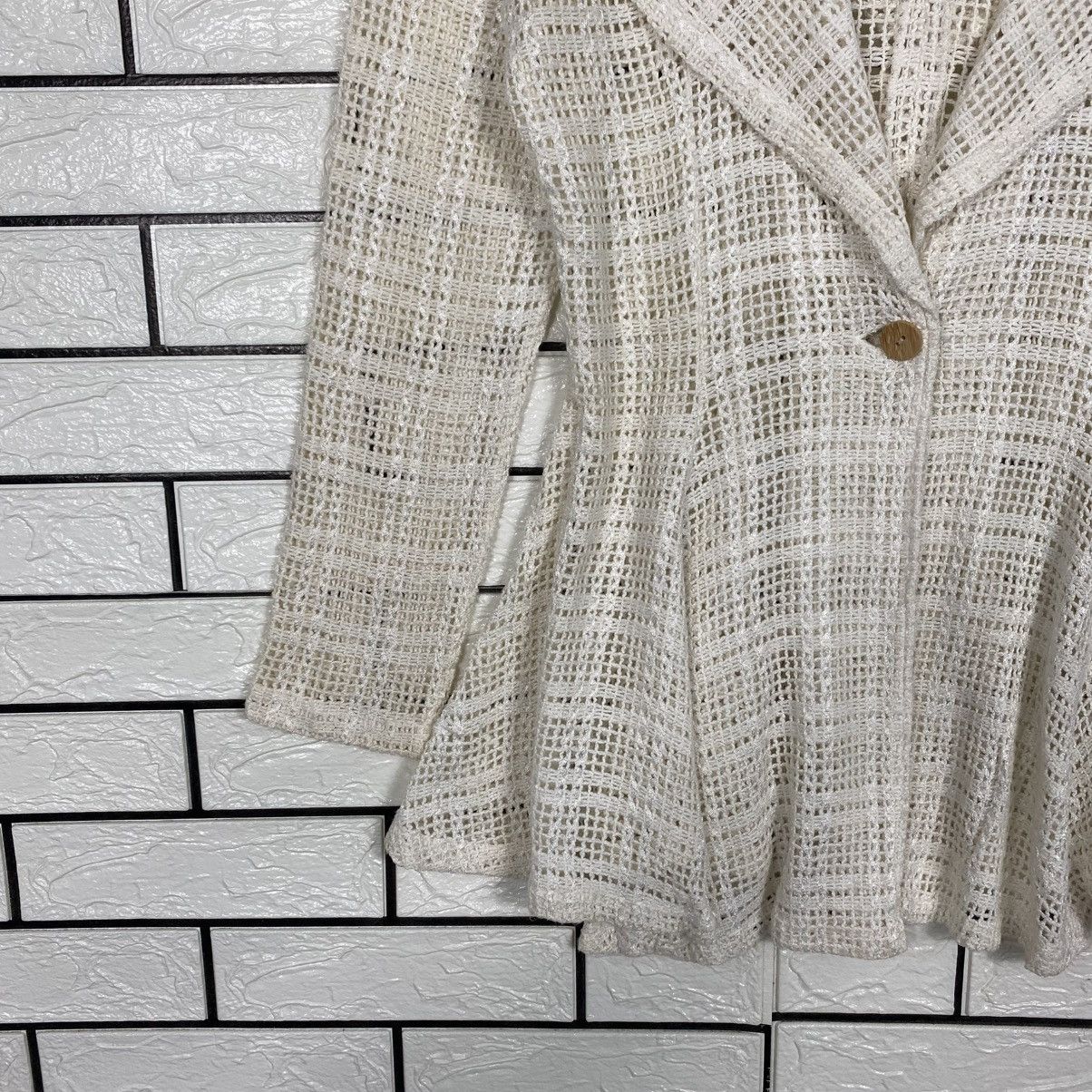 Japanese Brand Hollywood Movie Knit Net Button Sweater Issey Miyake Size US M / EU 48-50 / 2 - 5 Thumbnail