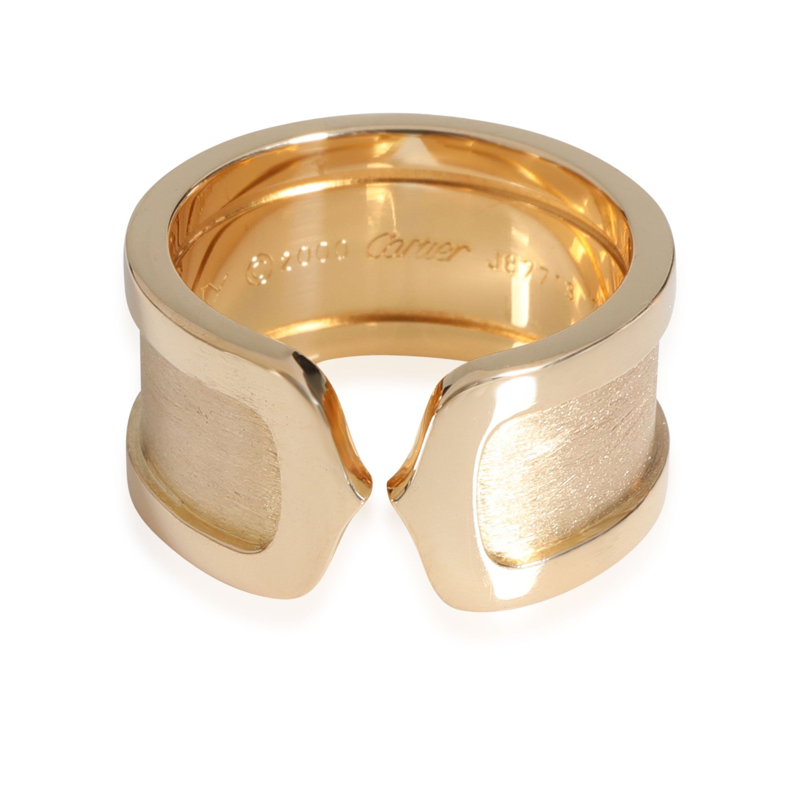 image of Cartier C De Cartier 10 Mm Wide Band In 18K Yellow Gold, Women's