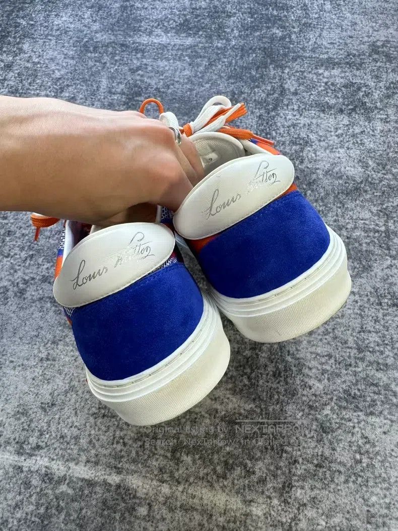 Louis Vuitton Louis Vuitton Ollie Blue Orange Board Shoes Size US 9 / EU 42 - 3 Thumbnail