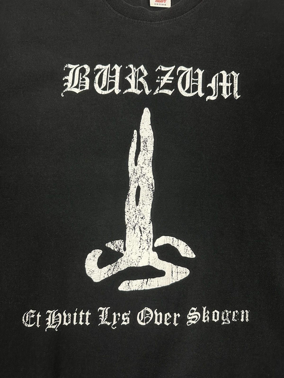 Vintage Vintage 2000s Burzum Et Hvitt Lys T-Shirt Size US L / EU 52-54 / 3 - 3 Thumbnail