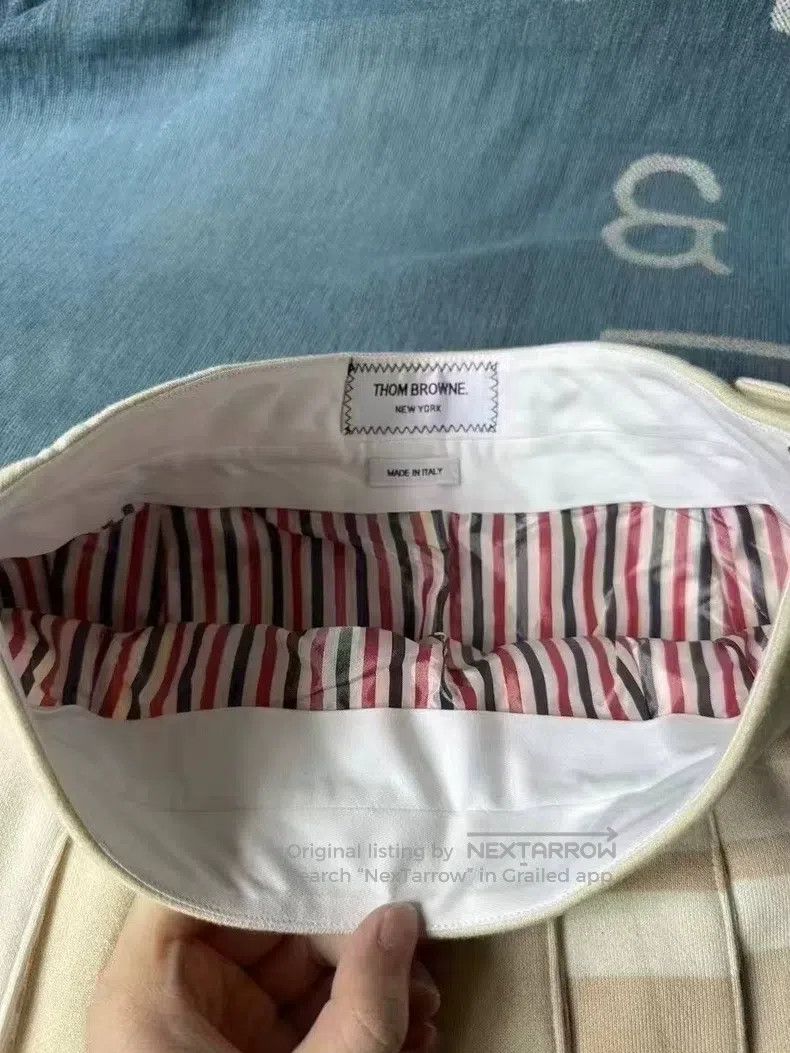 Thom Browne Thom Browne Color-Blocked Pleated Skirt Size 24" / US 00 / IT 34 - 3 Thumbnail
