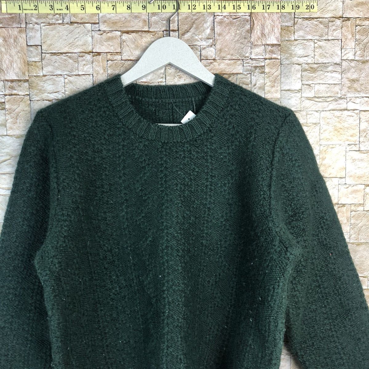 Aran Isles Knitwear × Homespun Knitwear × Vintage Japanese Brand Green vintage sweatshirt Knitwear #A913 Size S / US 4 / IT 40 - 5 Thumbnail