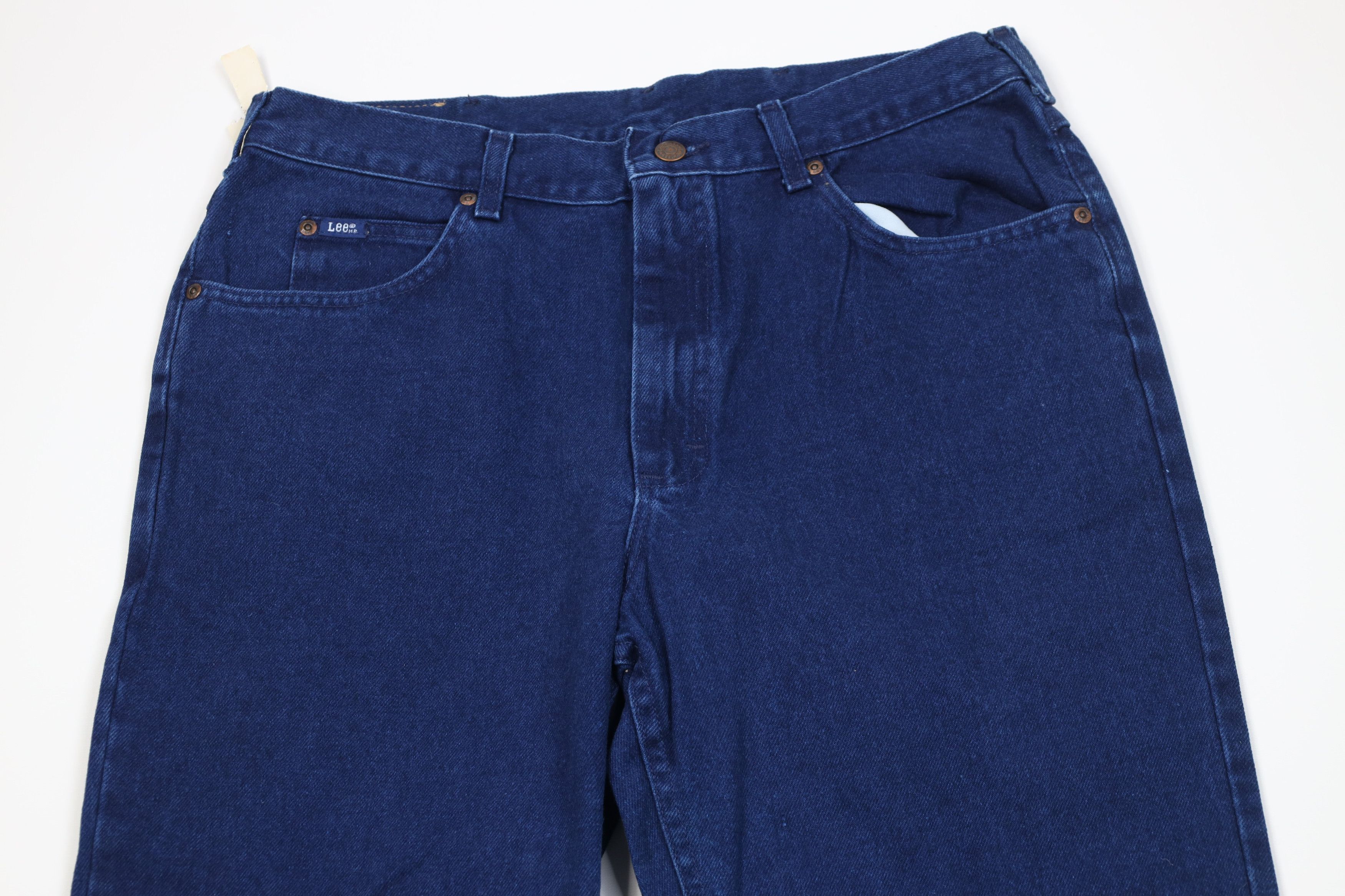 Lee Deadstock Vintage 90s Lee Tapered Leg Denim Jeans Blue USA Size US 36 / EU 52 - 2 Thumbnail