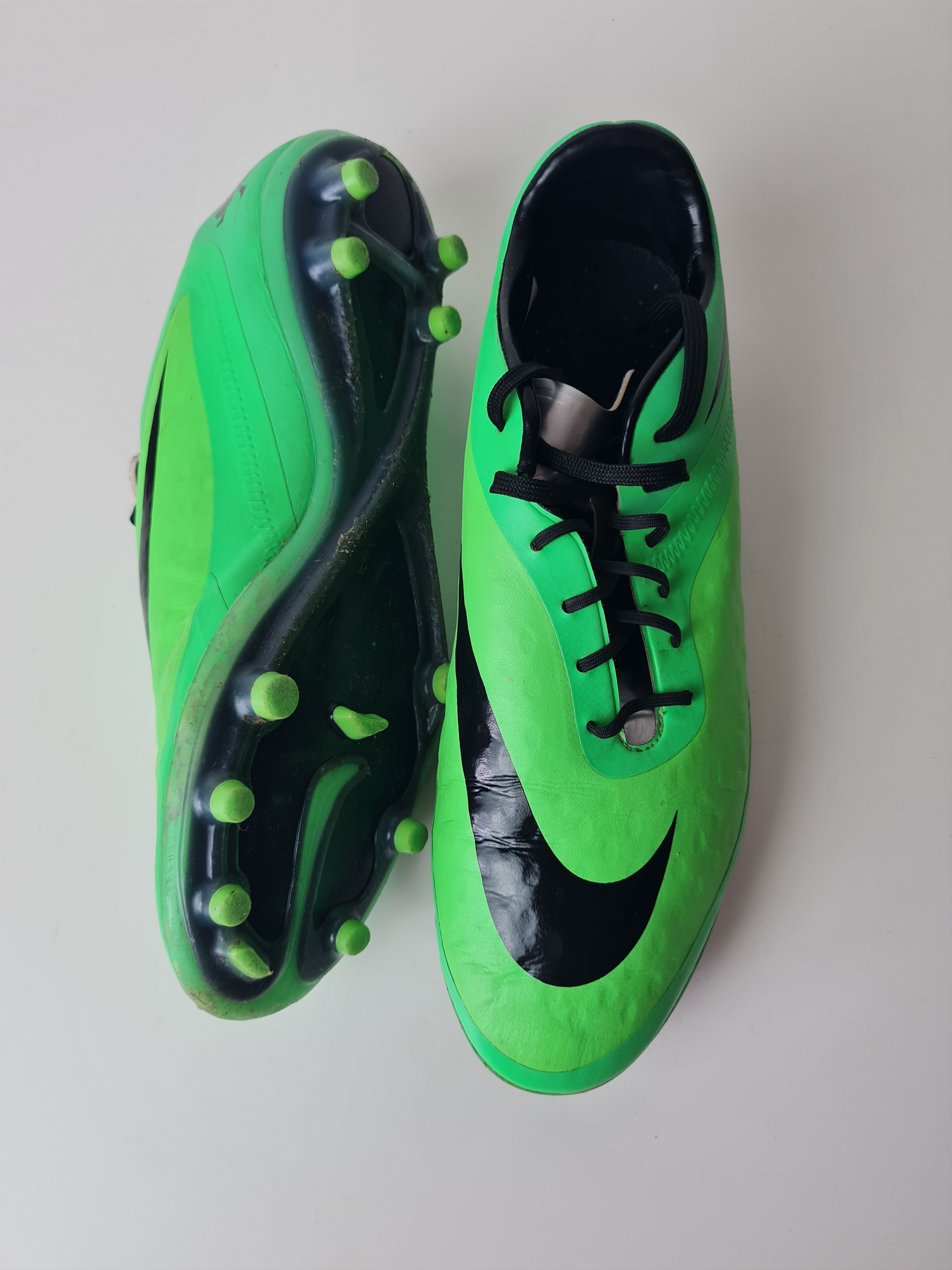 Nike Football Soccer Cleats Nike Hypervenom Phatal FG Green UK8 Size US 9 / EU 42 - 19 Thumbnail