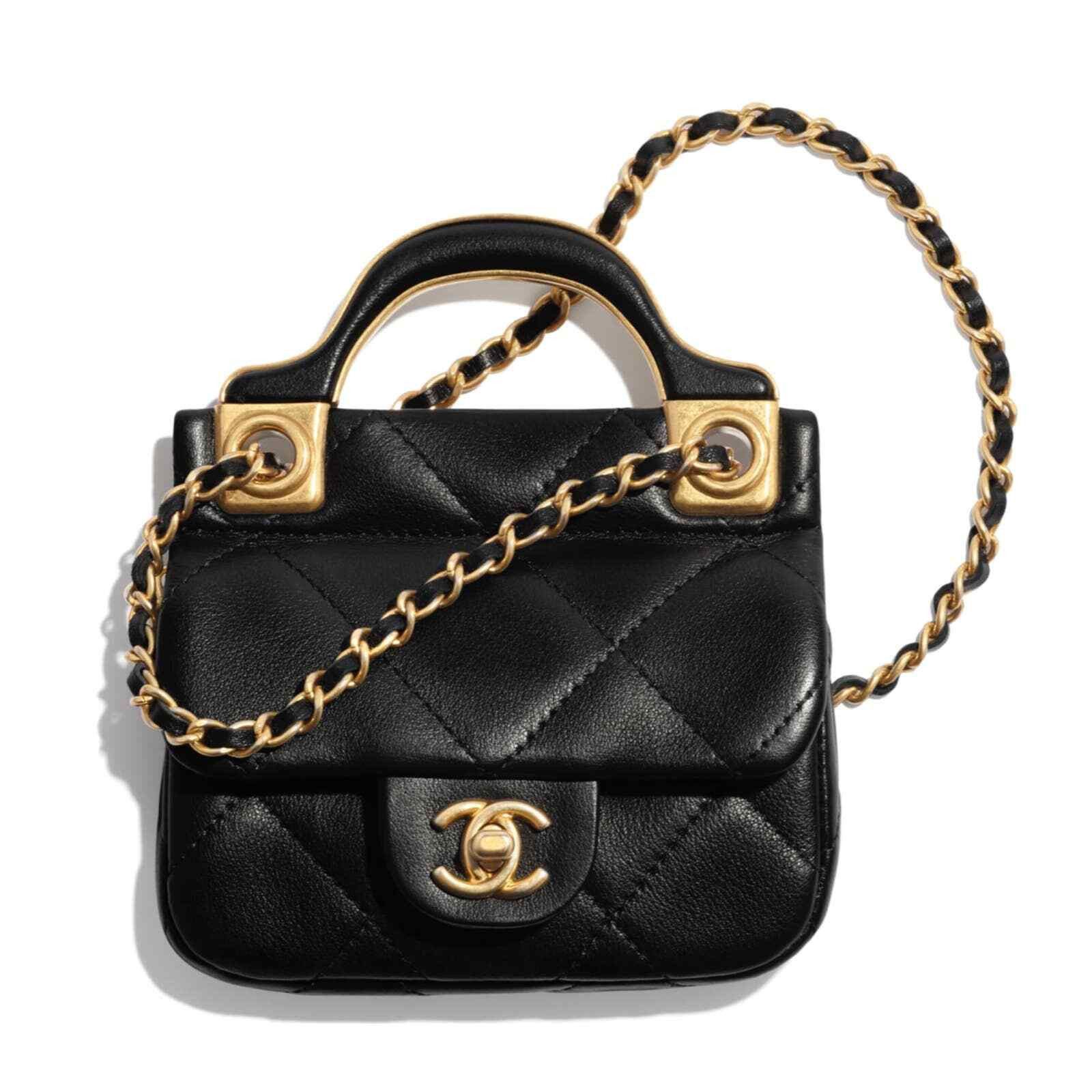Chanel Chanel With Chain Handle Shoulder Crossbody Bag Size ONE SIZE - 1 Thumbnail
