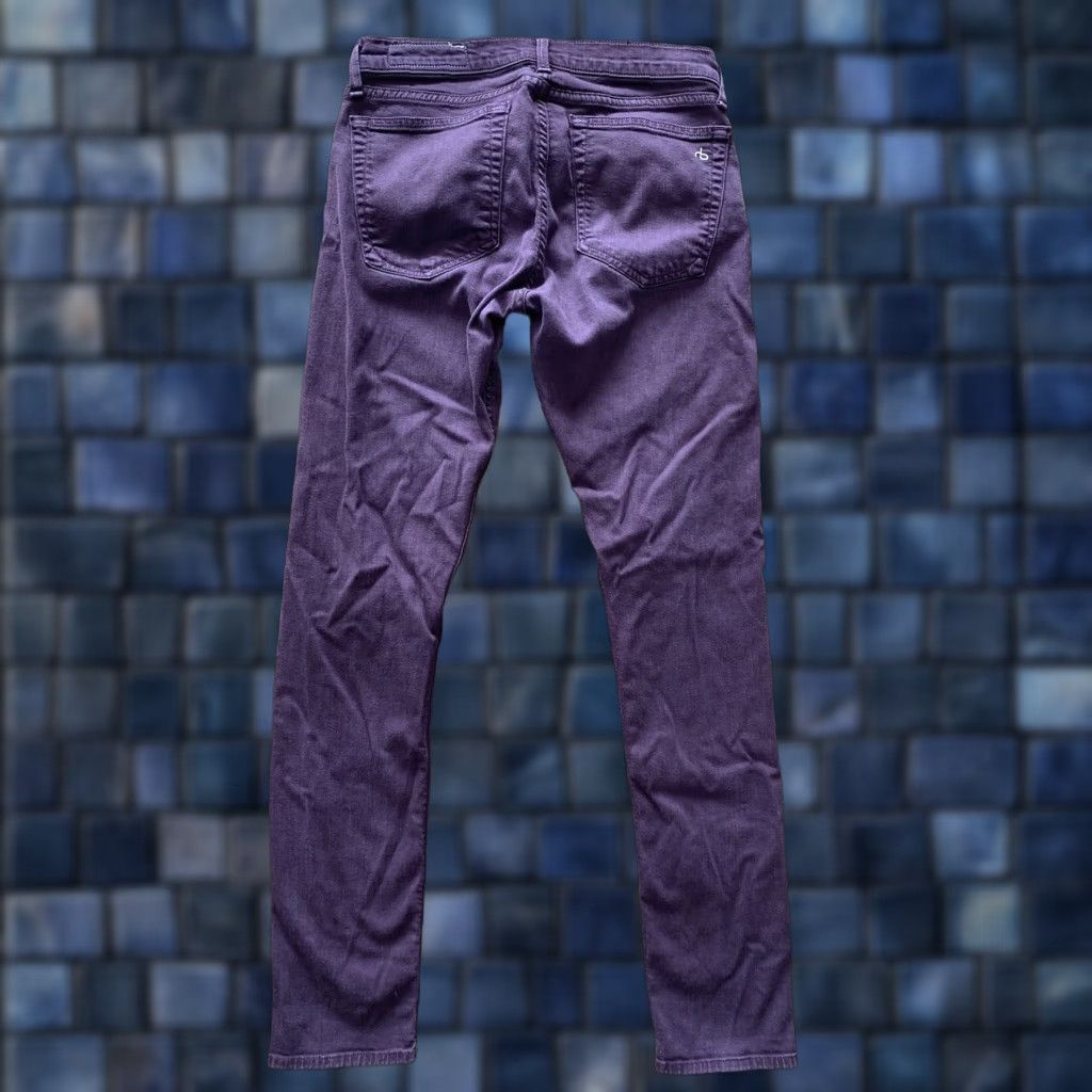 Rag & Bone VINTAGE Rag & Bone Jeans Womens Purple Stretch Low Denim Skinny Jeans 28 Purple USA Women Slim 29in Inseam Jeans Boys Girls Mens Size 28" / US 6 / IT 42 - 1 Thumbnail