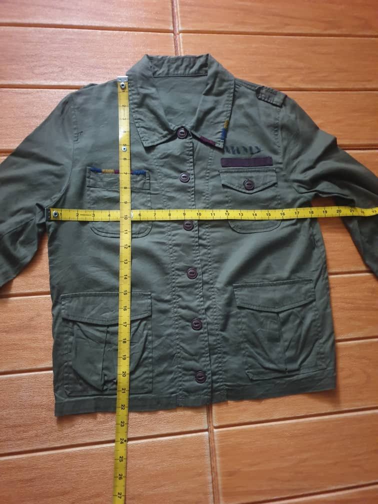 Japanese Brand Army green button ups longsleeve shirt Size S / US 4 / IT 40 - 5 Thumbnail