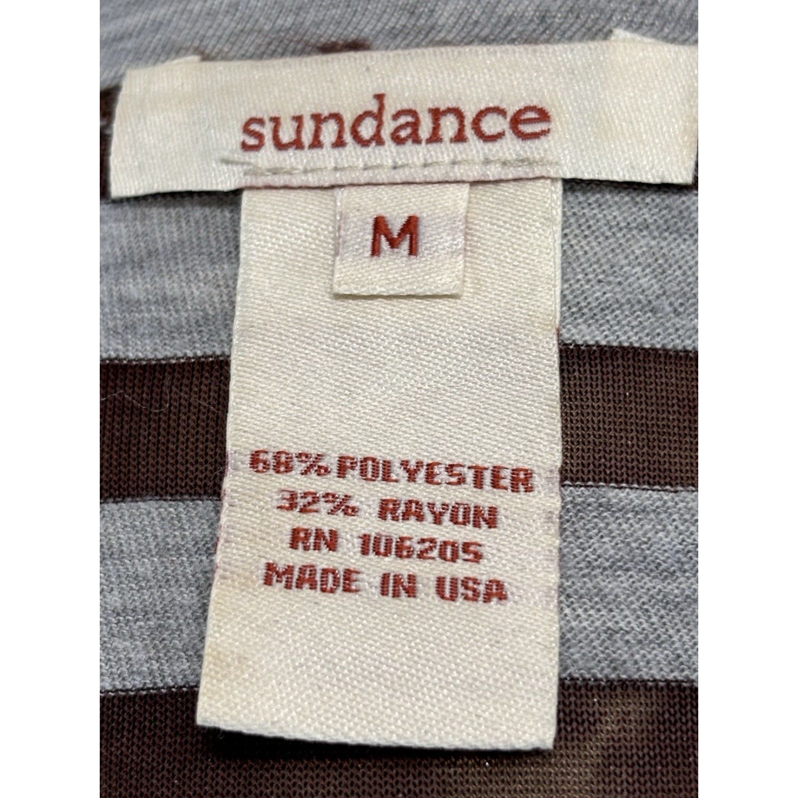 Vintage Sundance Mystic Tunic Top Sz Medium Women’s Asymmetric Hem Brown Ombré Size M / US 6-8 / IT 42-44 - 6 Thumbnail