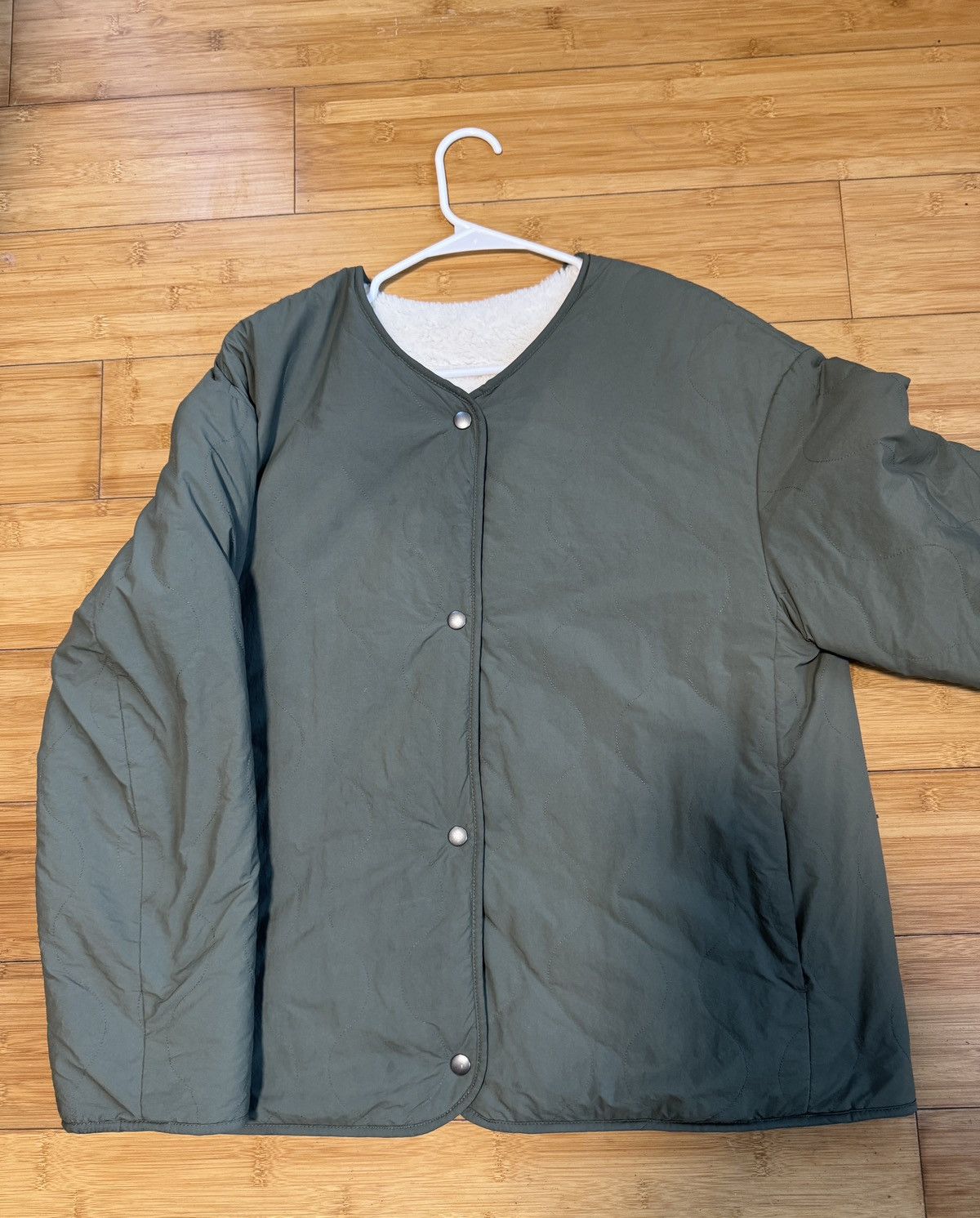 Uniqlo Reversible Shearling Lined Army Liner Grailed