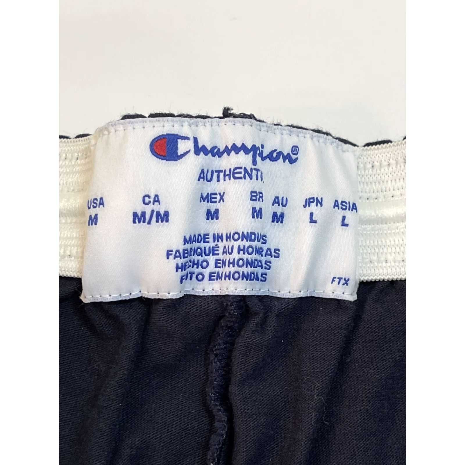 Champion VINTAGE Champion Mens Shorts Athletic 90s Navy Blue Embroidered Drawstring Elastic Waist M Size US 31 - 2 Thumbnail