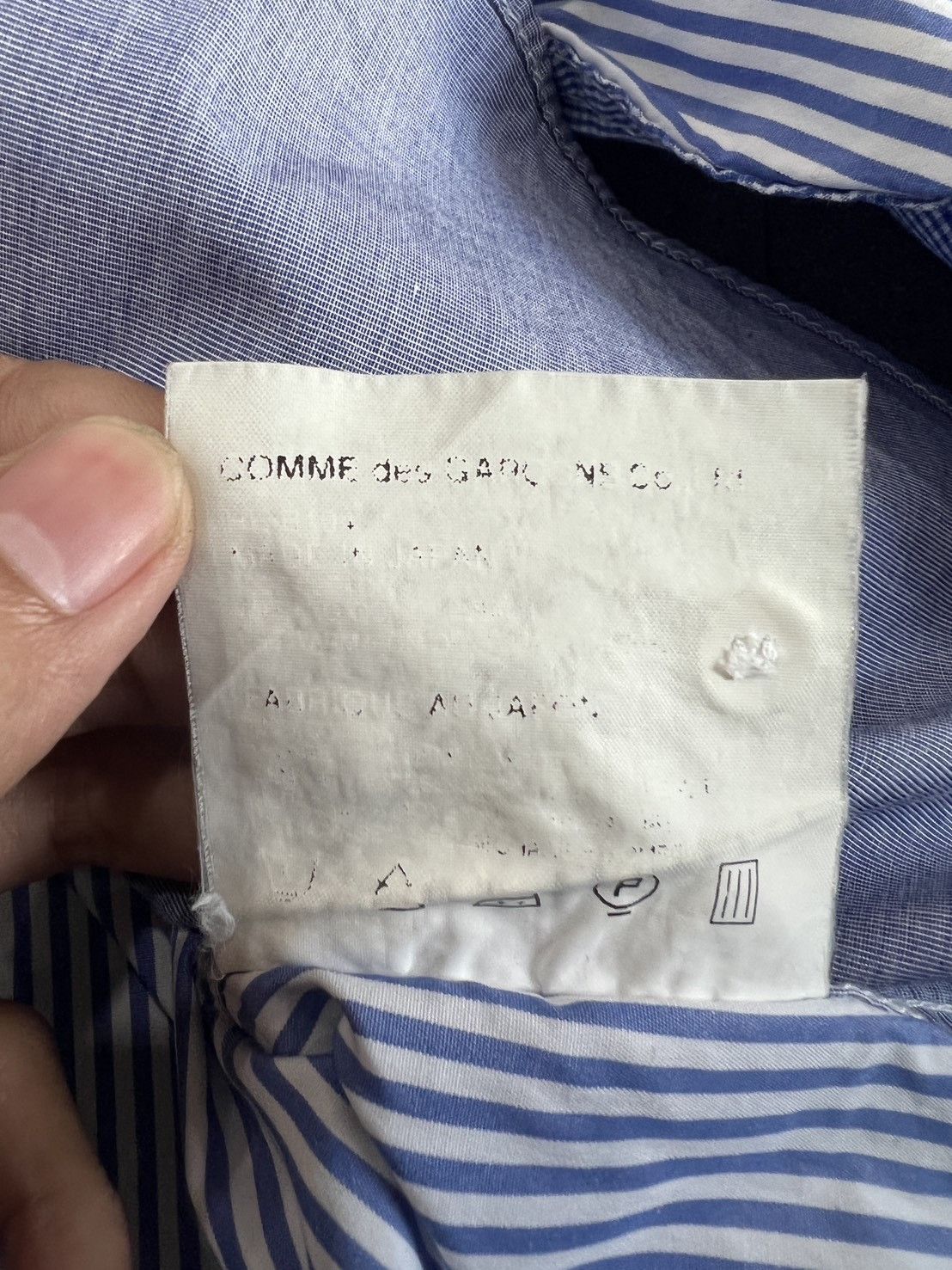 Comme des Garcons Comme des Garçons Homme patchwork striped shirt Size US S / EU 44-46 / 1 - 6 Thumbnail
