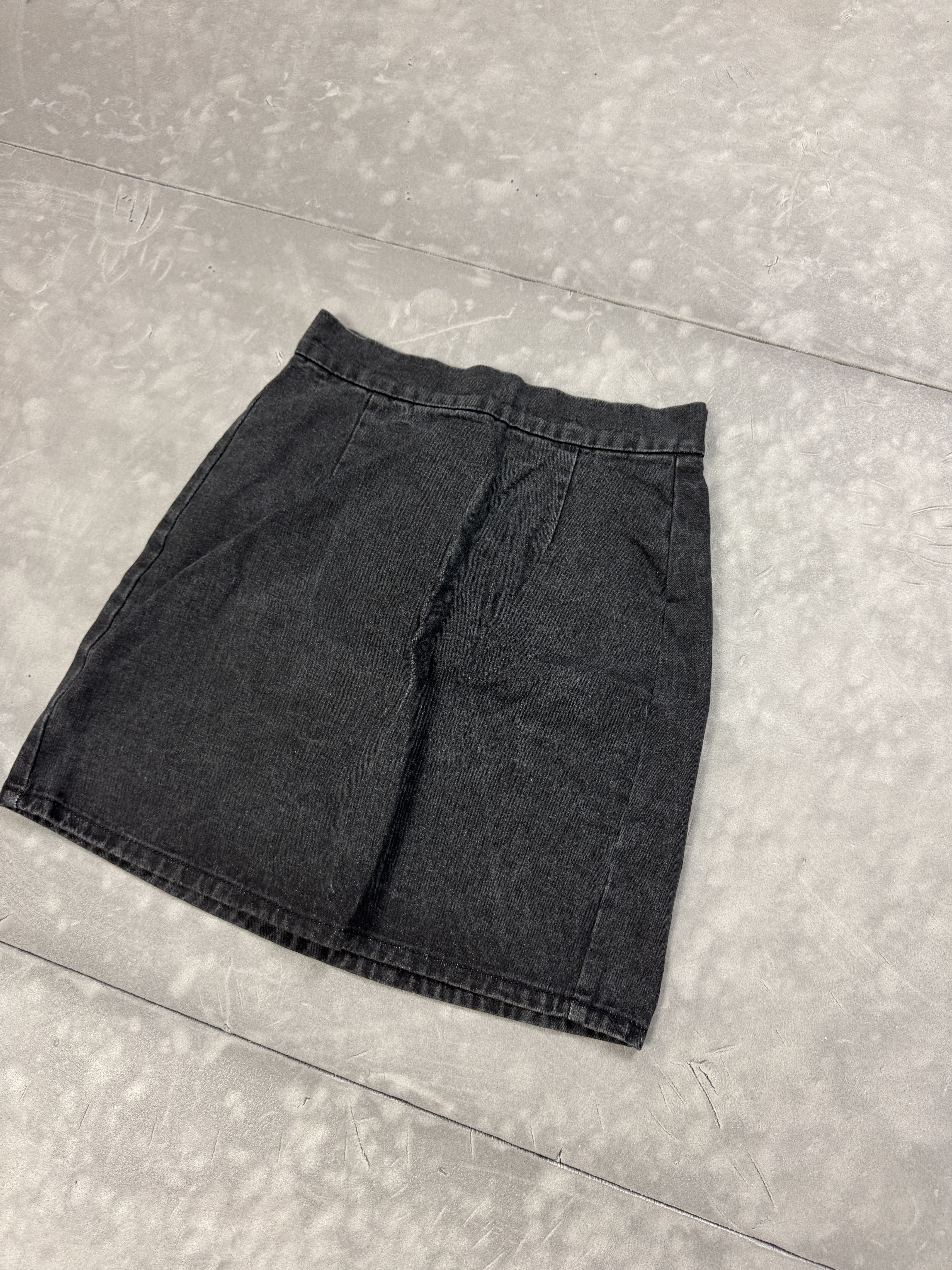 Denim & Co. Vintage Denim & Co Washed Mini Denim Skirt Retro (S) Size 27" / US 4 / IT 40 - 2 Thumbnail