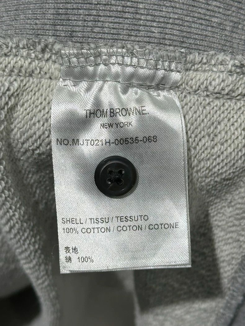 Thom Browne Thom BrowneFour-striped gray sweatshirt 2503-Nextarrow Size US XL / EU 56 / 4 - 4 Thumbnail