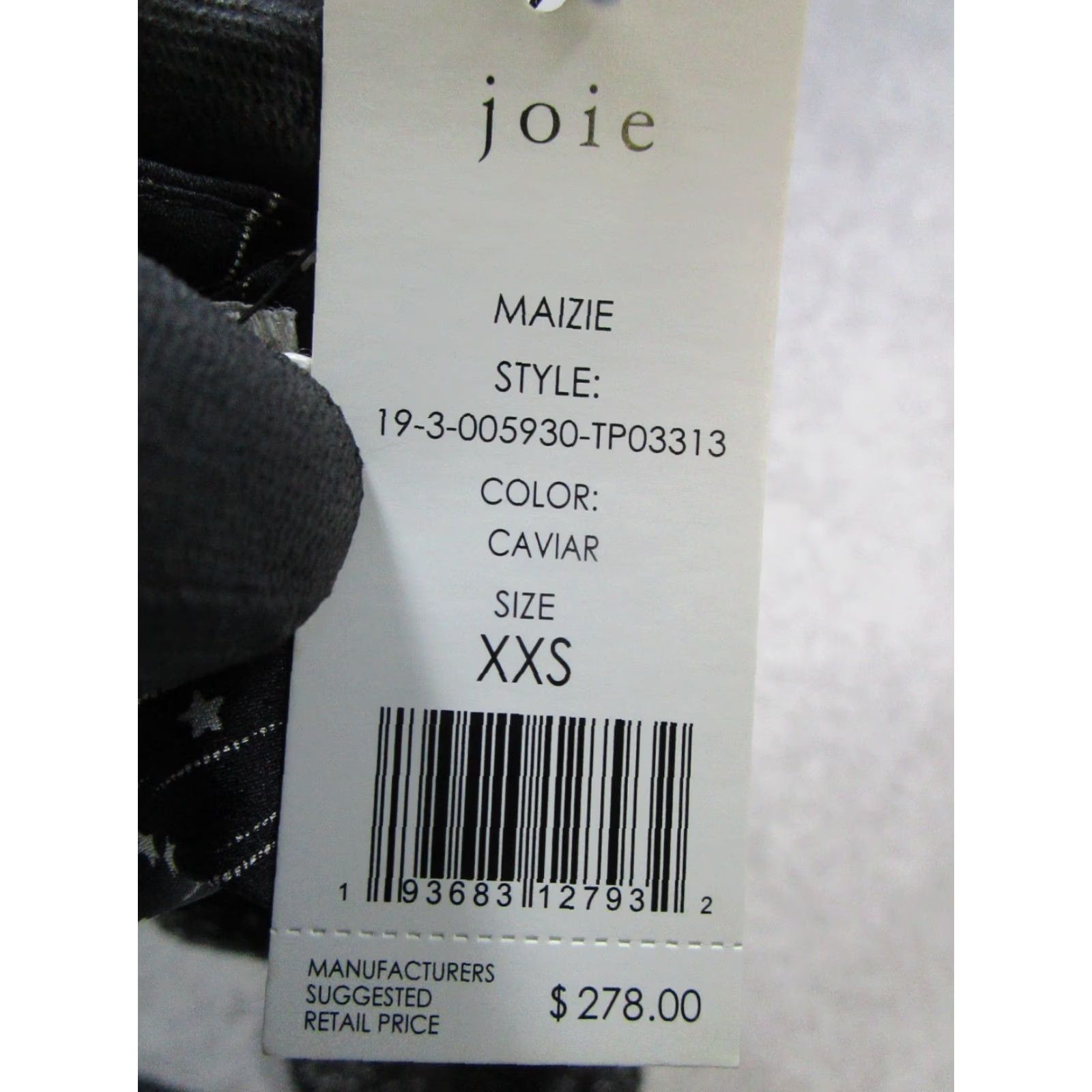Joie JOIE Shirt Womens 2XS Black White Polka Dot Puff Sleeve Round Neck Pullover Blouse Casual Regular Spring Summer Fall Womens Size XXS / US 00 / IT 34 - 4 Thumbnail