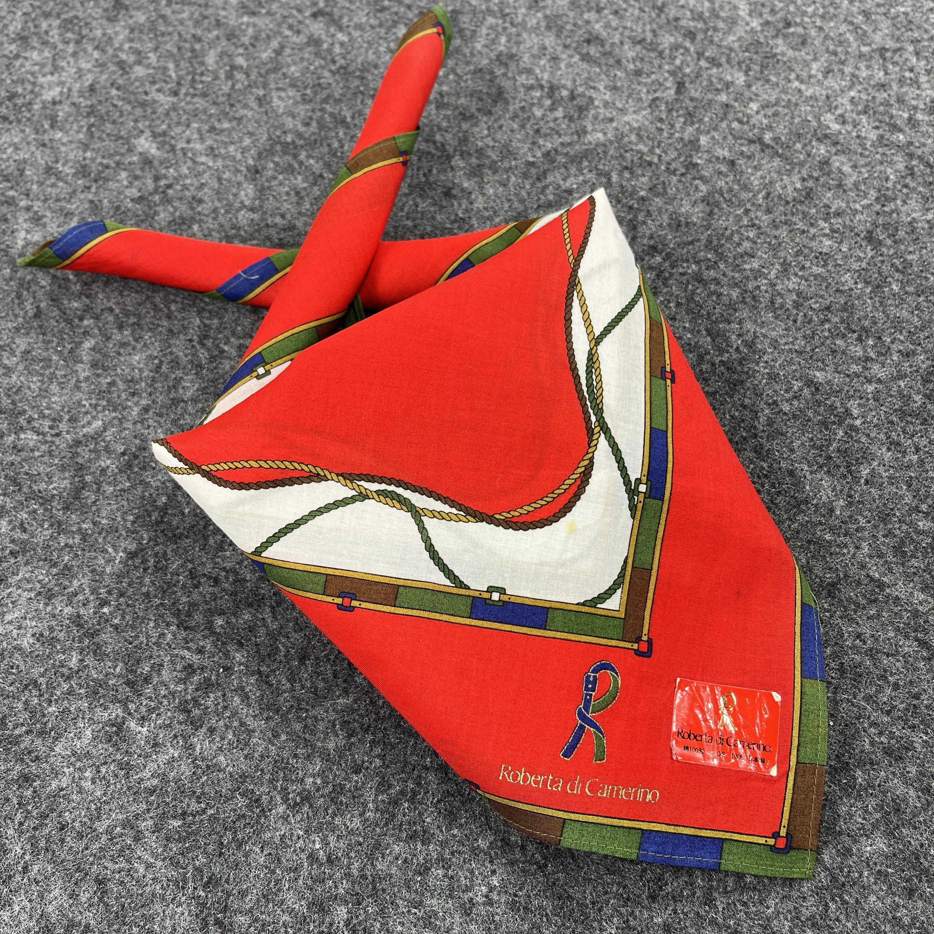 Vintage Roberta Di Camerino Handkerchief / Bandana B332 Size ONE SIZE - 9 Thumbnail