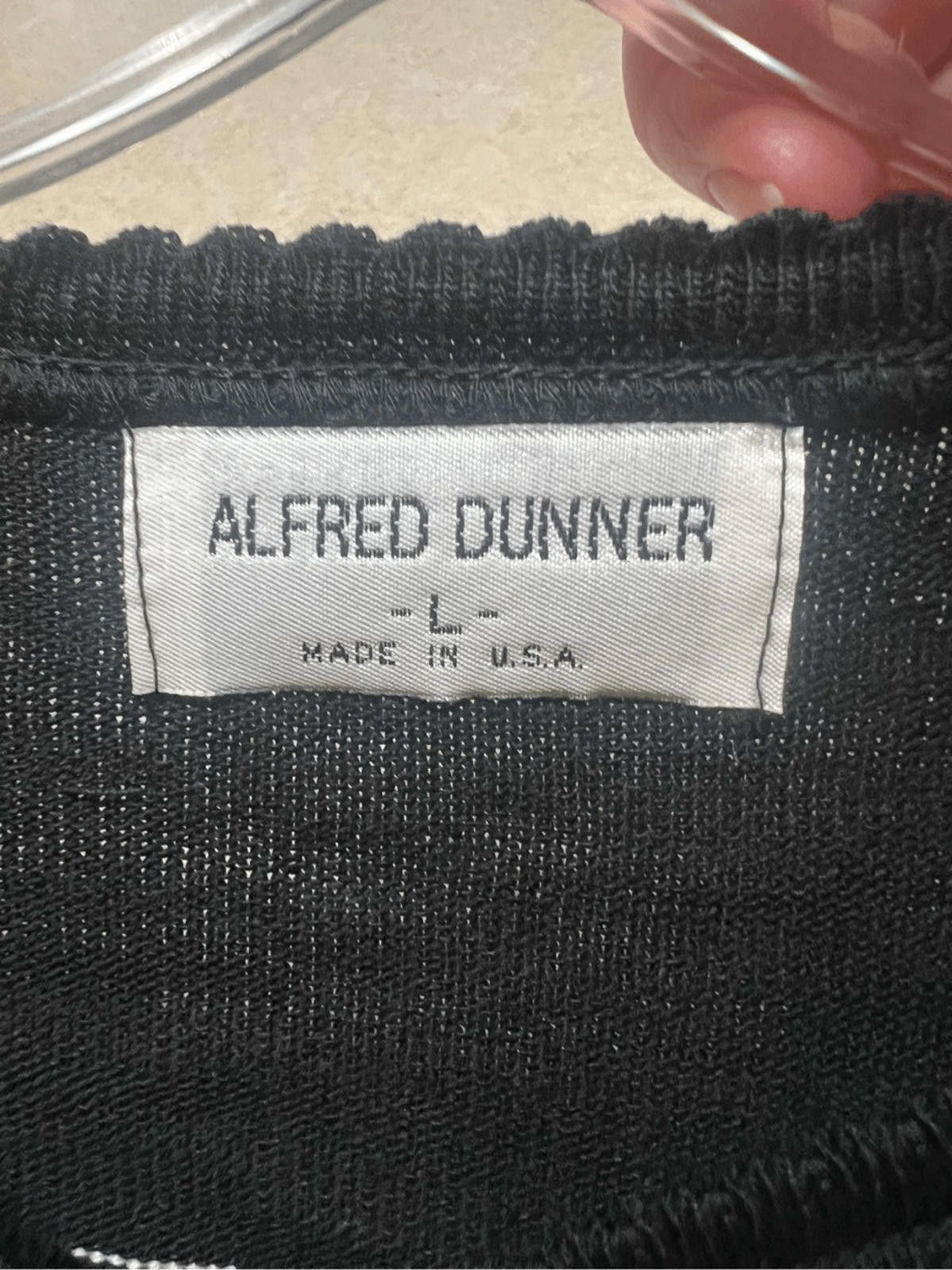 Designer Alfred Dunner Cardigan Sweater Black/Purple/Pink Sz L NWOT Size L / US 10 / IT 46 - 3 Thumbnail