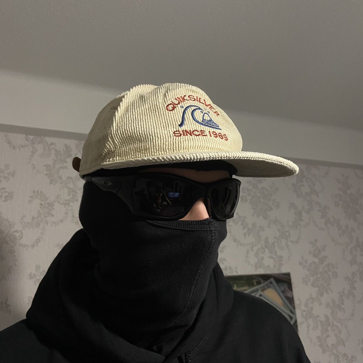 Quiksilver 📌 Quiksilver Corduroy Embroided Logo Cap Size ONE SIZE - 2 Thumbnail