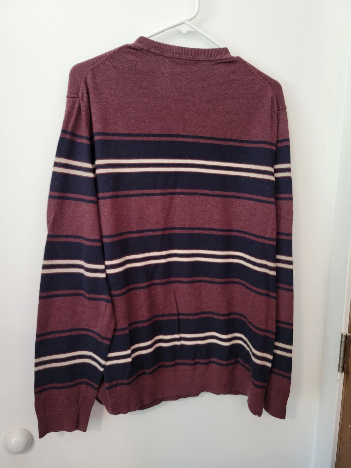 Banana Republic Banana Republic XL Striped Cotton Blend Sweater Size US XL / EU 56 / 4 - 2 Thumbnail
