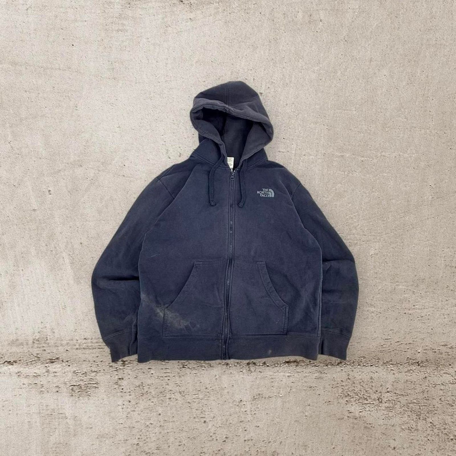The North Face Vintage navy the north face zip up hoodie Size US L / EU 52-54 / 3 - 1 Thumbnail