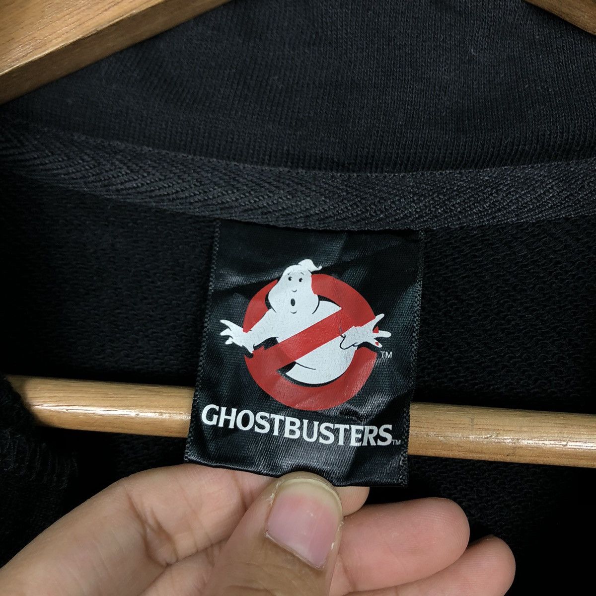 Japanese Brand Rich Black Half Zipper Collar Sweatshirt Scary Ghostbusters Size US M / EU 48-50 / 2 - 17 Thumbnail
