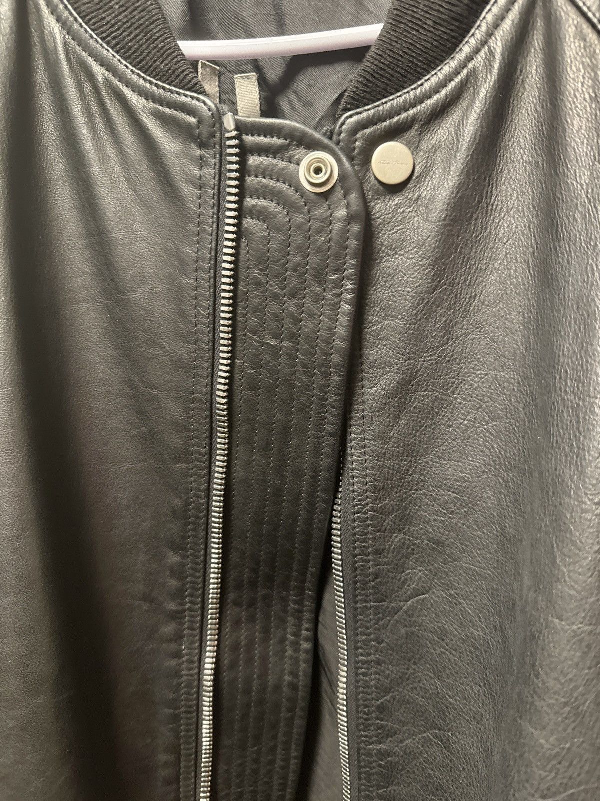 Rick Owens Rick Owens Larry leather bomber Size US XL / EU 56 / 4 - 5 Thumbnail