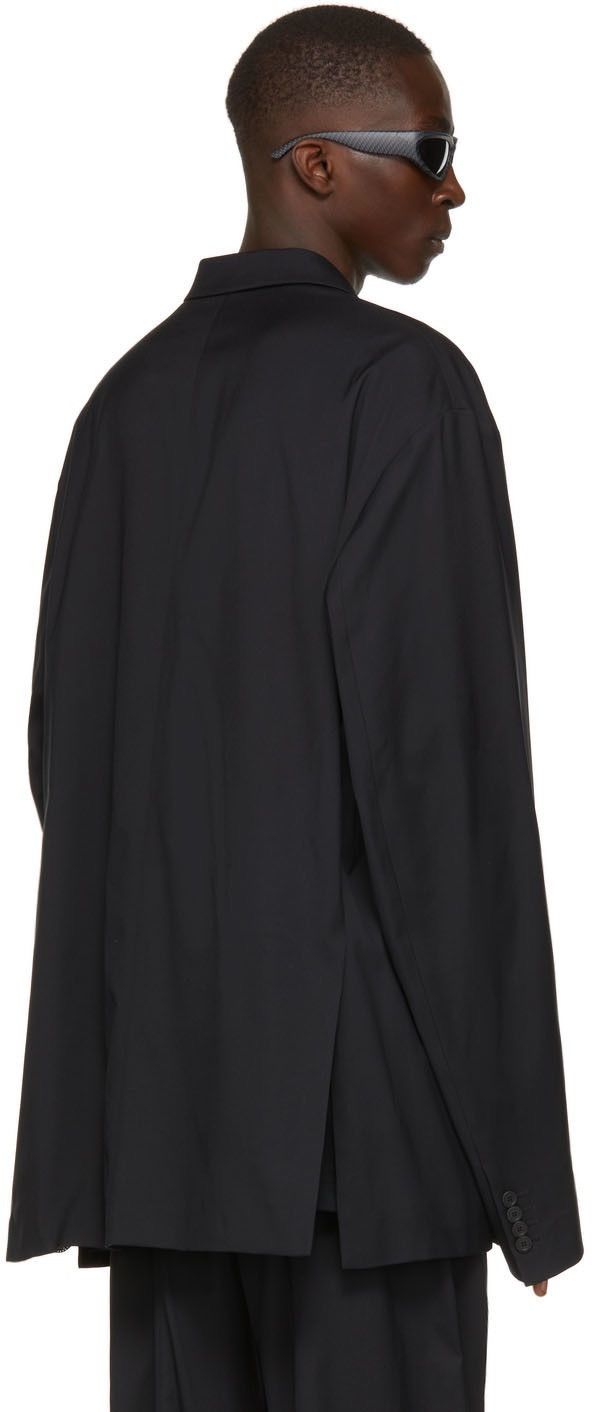 Balenciaga Balenciaga Black Nylon Technical Tailored Blazer Size US S / EU 44-46 / 1 - 10 Thumbnail