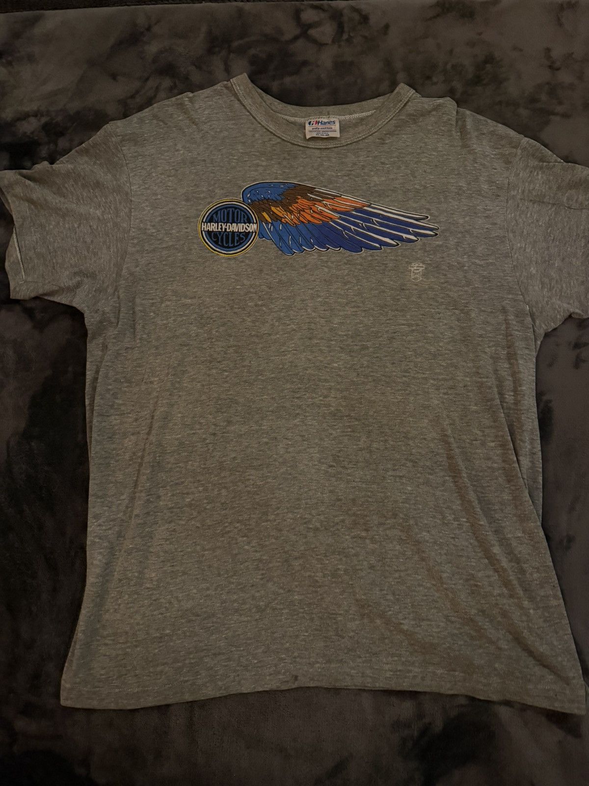 Harley Davidson 70s ultra rare harley davidson winged tee Size US XL / EU 56 / 4 - 1 Thumbnail