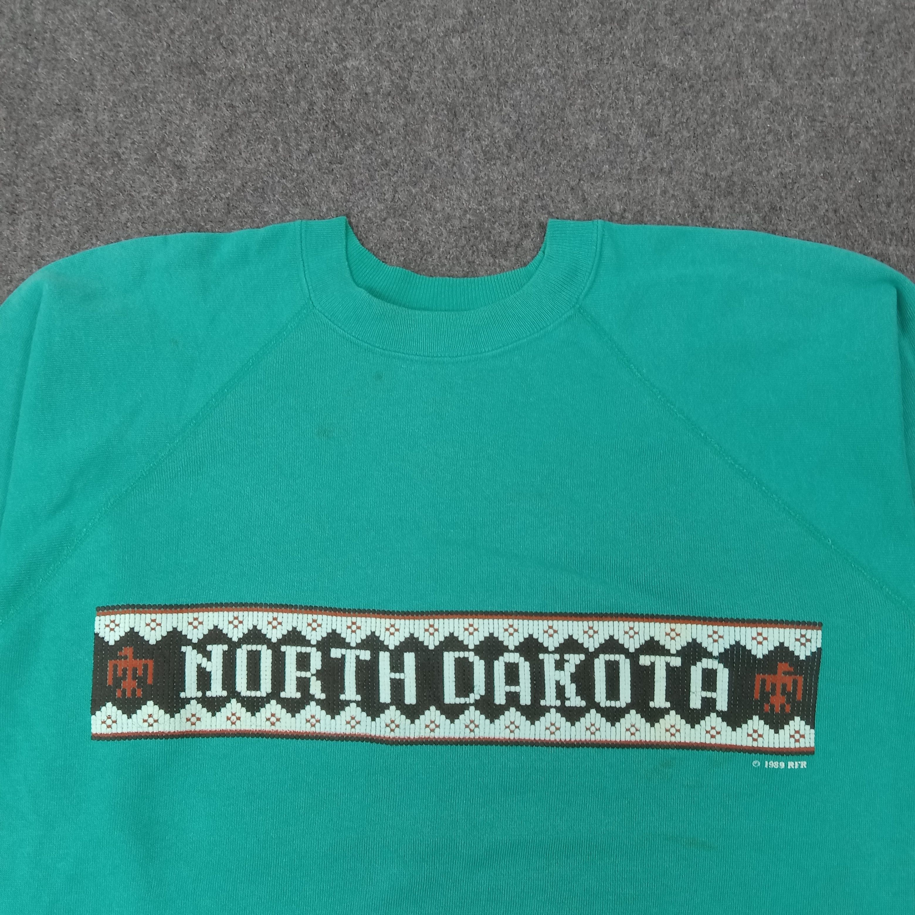 Vintage North Dakota American State Promo Sweatshirt C266N7 Size US M / EU 48-50 / 2 - 2 Thumbnail