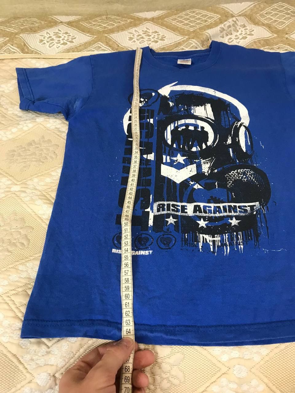 Band Tees 🔥 Rise Against Punk Rock Band Tee Shirt Vintage Blue Size US M / EU 48-50 / 2 - 9 Thumbnail