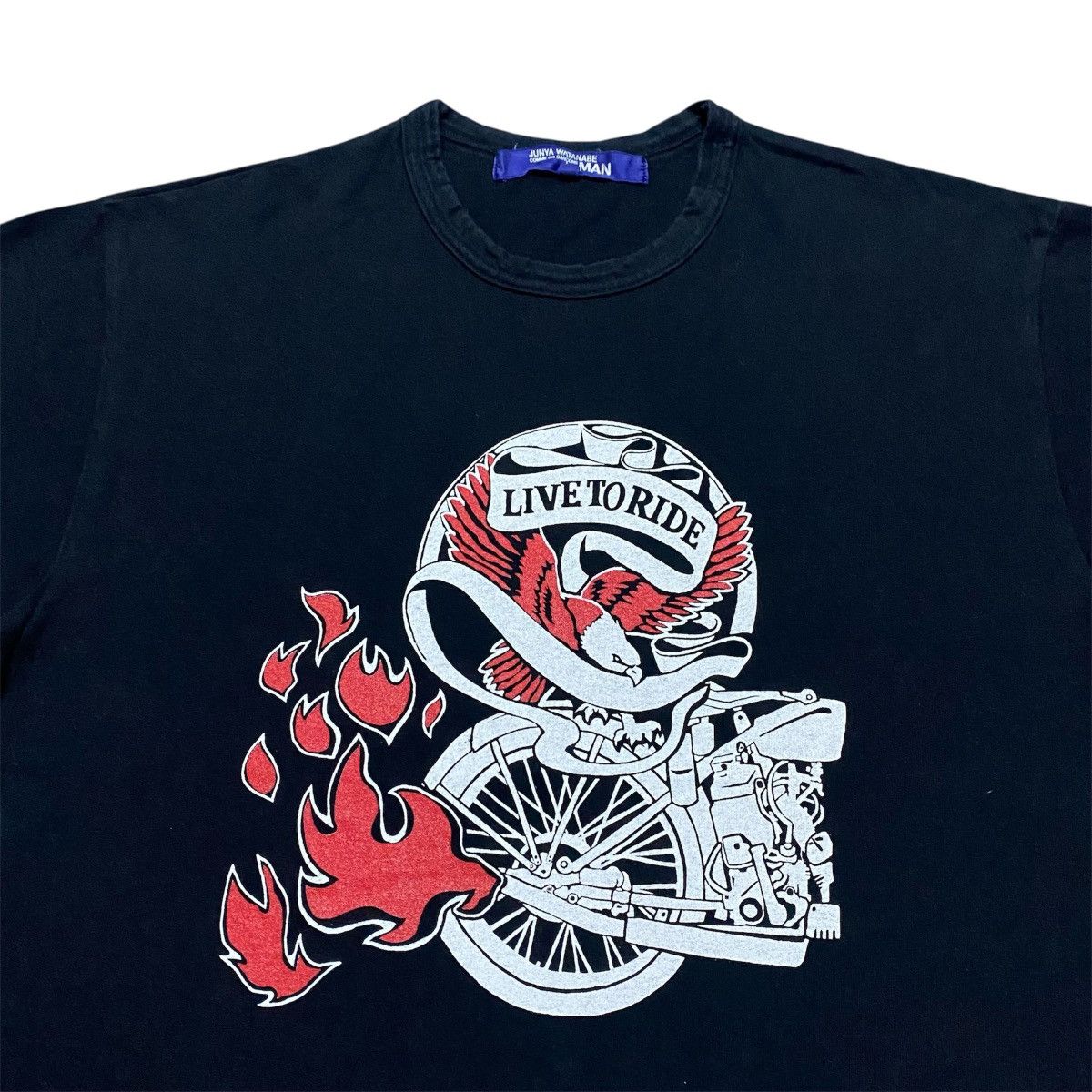Junya Watanabe Rare‼️🔥COMME des GARCONS Live To Ride Cross T-Shirt Size US S / EU 44-46 / 1 - 3 Thumbnail