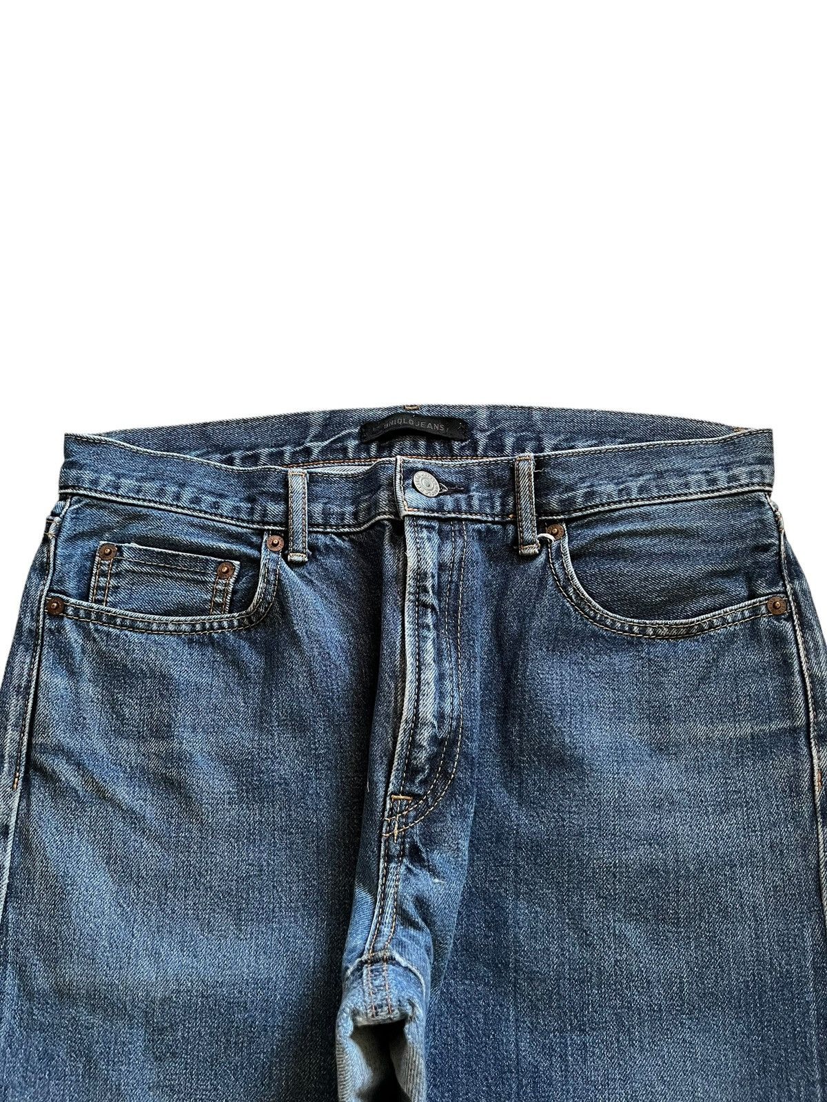 Japanese Brand × Uniqlo Vintage Japanese Uniqlo Selvedge Blue Denim Jeans Size US 32 / EU 48 - 5 Thumbnail