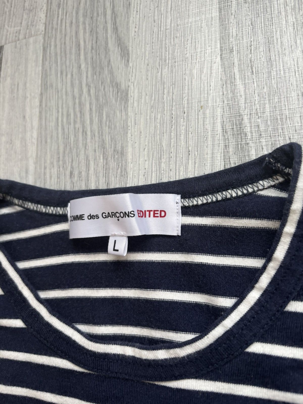 Comme des Garcons Comme des Garçons Edited Stripe Sweatshirt Shirt Size L / US 10 / IT 46 - 3 Thumbnail