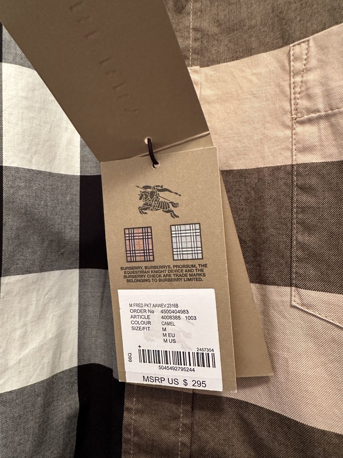 Burberry Burberry Brit Somerton Check Dress Shirt Size Medium Size US M / EU 48-50 / 2 - 4 Thumbnail