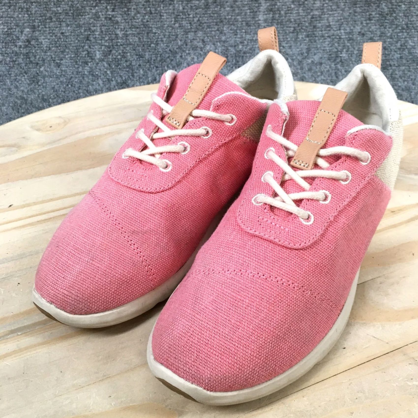 Toms TOMS Sneaker Womens 8 Pink Cabrillo Round Toe Laced Up Casual Canvas 10019097 Size US 8 / IT 38 - 4 Thumbnail