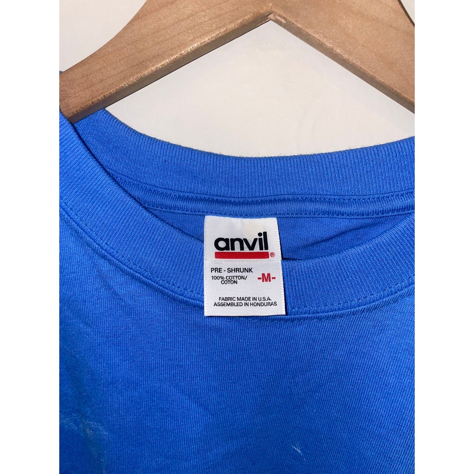 Anvil Vintage Oregon Shirt Flower Blue Graphic Tee VTG 90s Medium Size US M / EU 48-50 / 2 - 5 Thumbnail