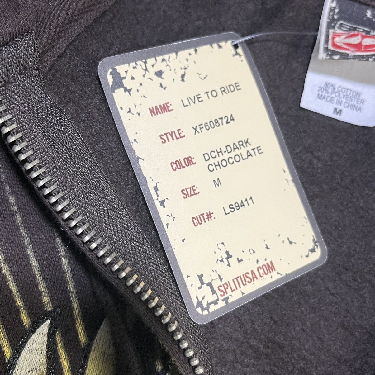 Split Vintage Y2K Split Skateboards Grunge Skater Zip Up Hoodie Size US M / EU 48-50 / 2 - 6 Thumbnail
