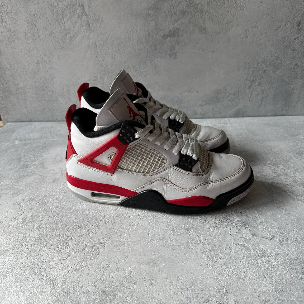 Jordan Brand Nike Air Jordan 4 Red Cement Size EU 42 Size US 8.5 / EU 41-42 - 1 Thumbnail
