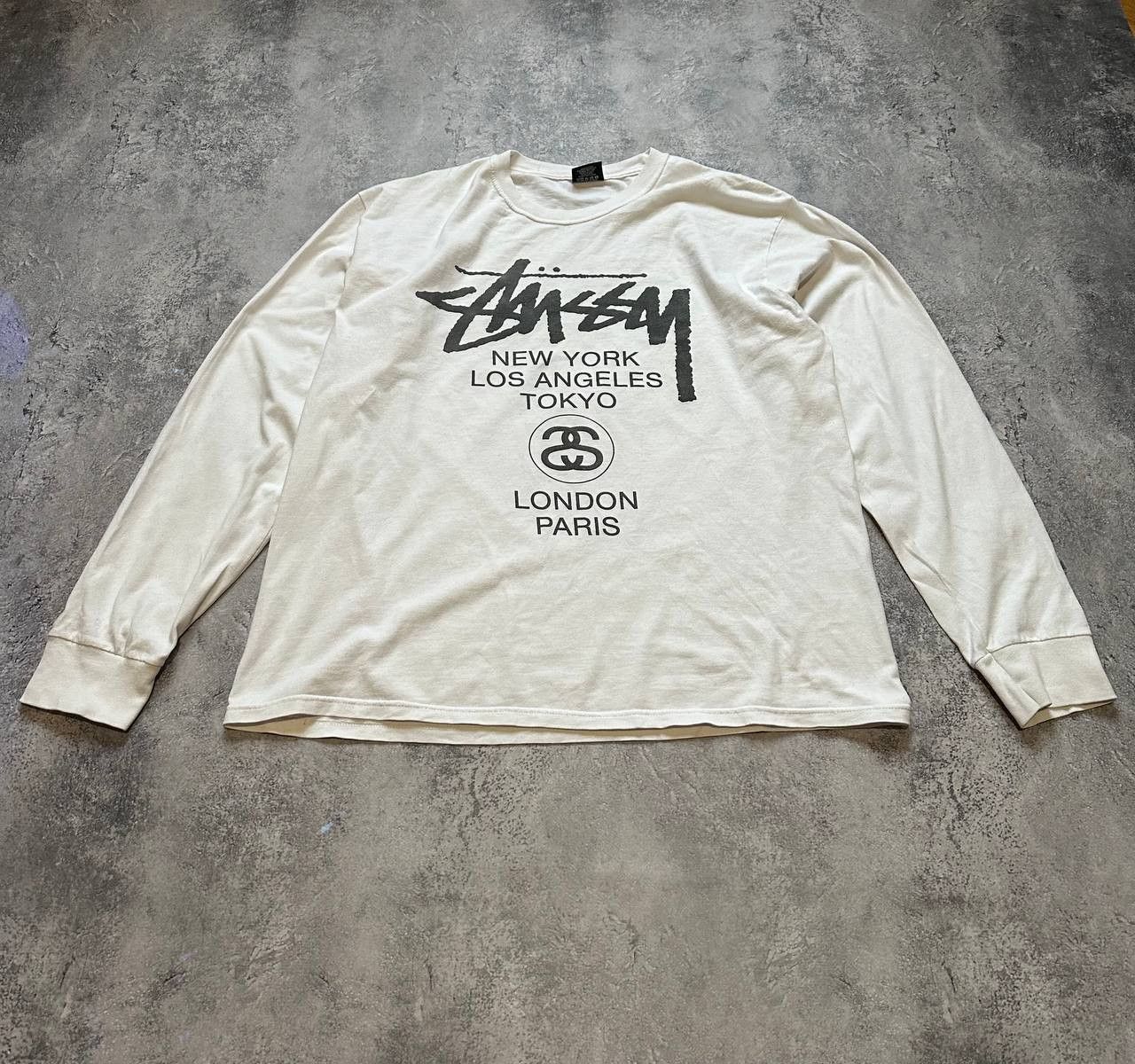 Stussy Stussy NY LA Tokyo London Paris Long Sleeve Shirt