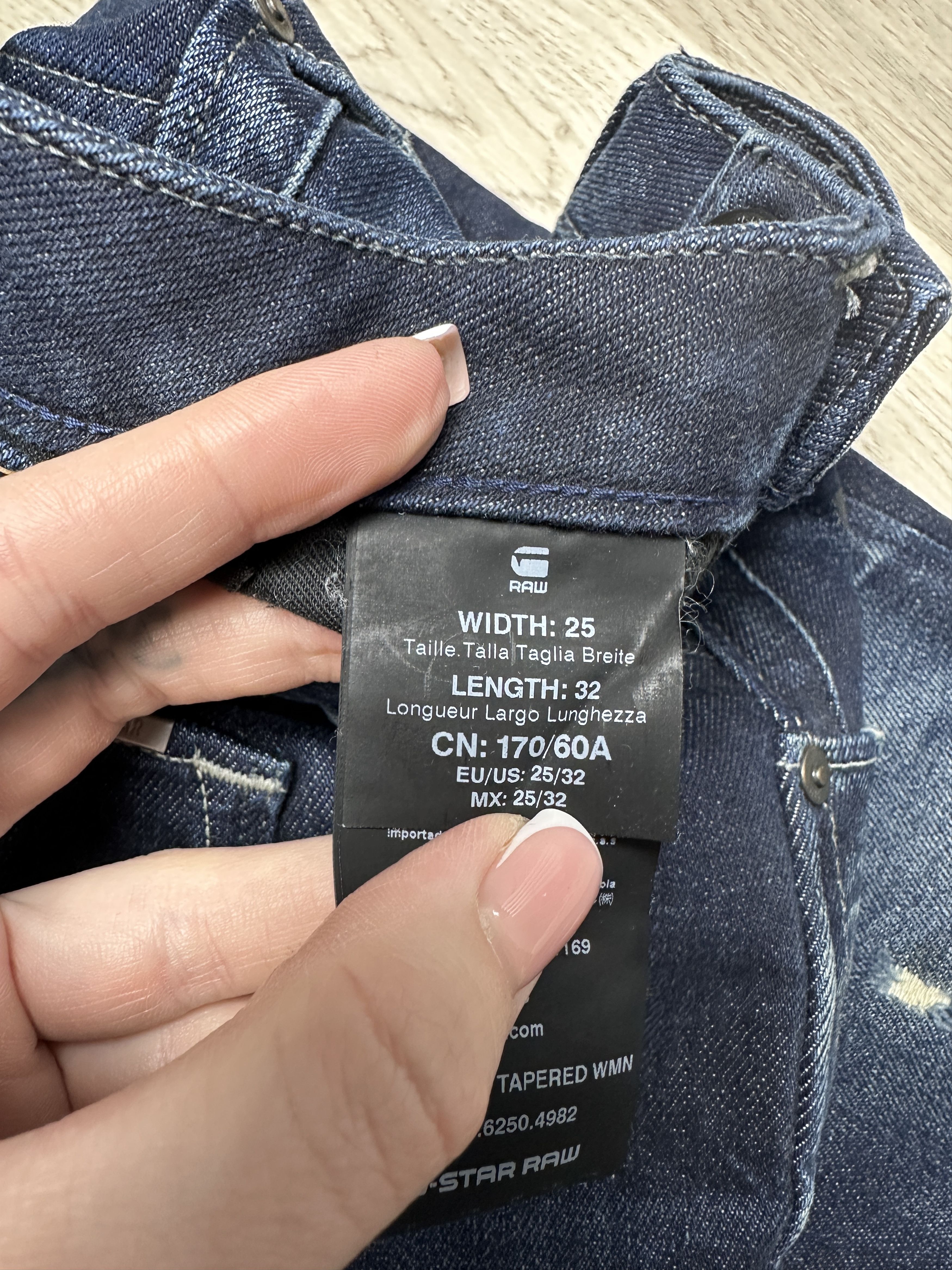 G-Star G Star Raw Womens Arc 3D Kate Tapered Denim Pants Jeans Size 25" / US 0 / IT 36 - 4 Thumbnail