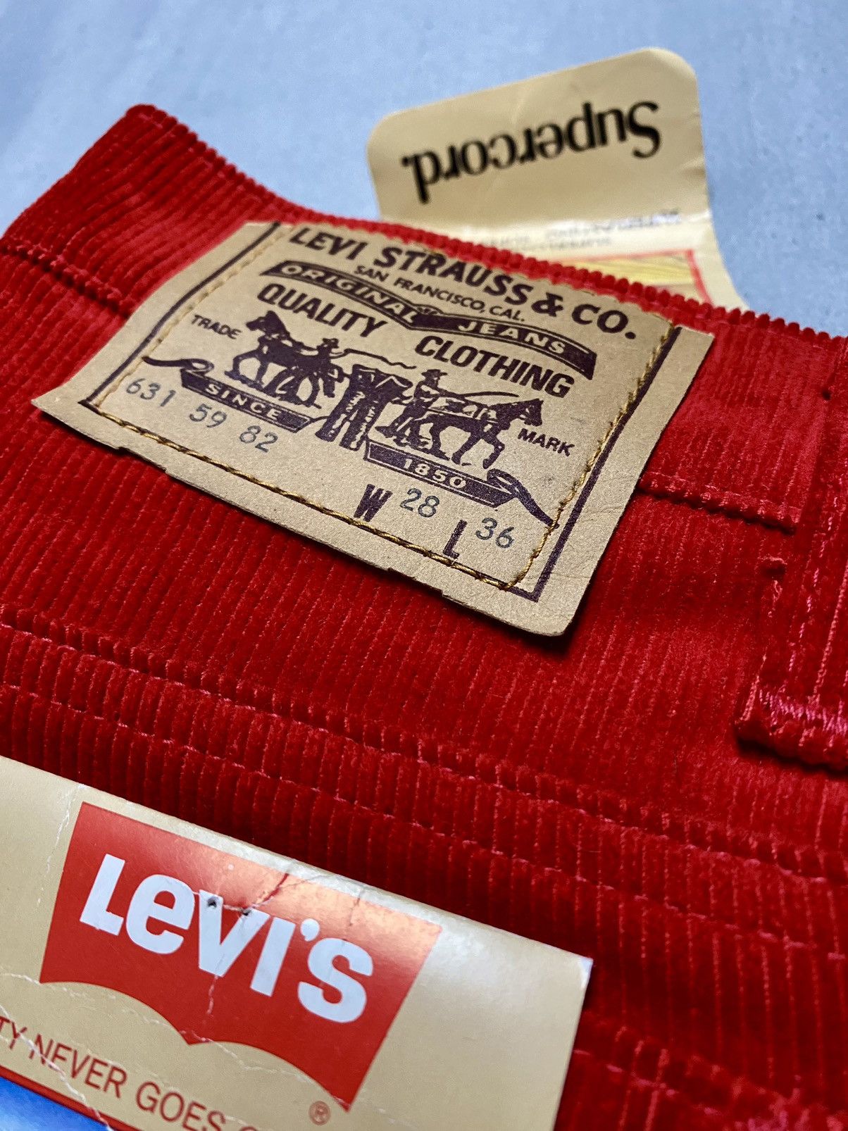 Levi's × Levi's Vintage Clothing × Vintage Women’s Jeans Levi’s 631 Velour Retro 70-s Vintage Size 28" / US 6 / IT 42 - 3 Thumbnail