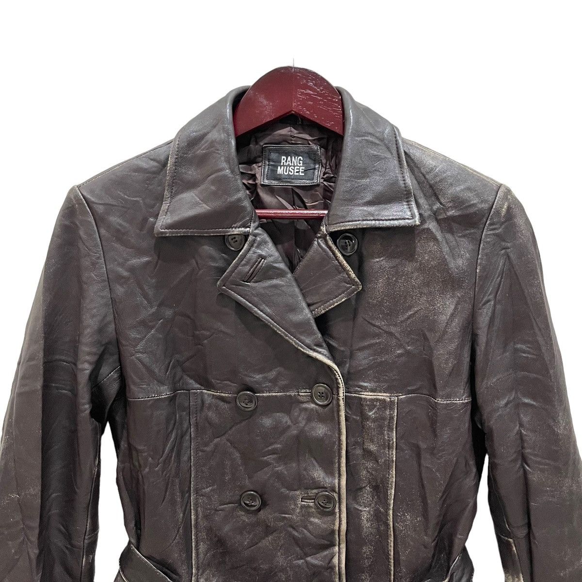 Genuine Leather × Vintage Vintage Rang Musee Genuine Leather Button Jacket Size S / US 4 / IT 40 - 2 Thumbnail