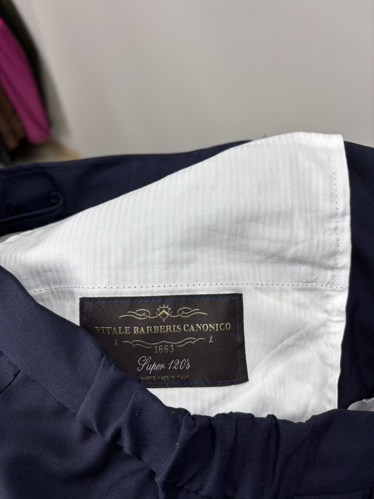 Suitsupply Mens wool pants Suitsupply Ames Pleat ES Size 48 Color Blue Size US 33 - 9 Thumbnail