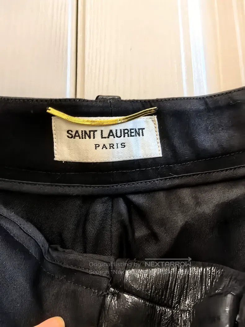 Saint Laurent Paris Saint Laurent Paris size F36 Leather Shorts Size 23" - 4 Thumbnail