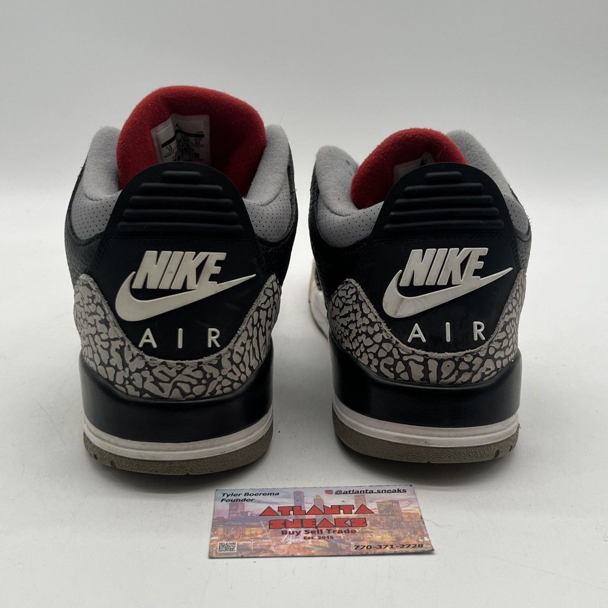 Jordan Brand Air Jordan 3 black cement Size US 13 / EU 46 - 3 Thumbnail