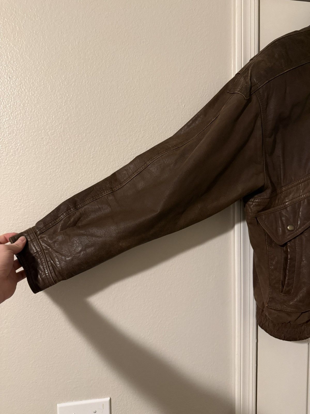 Adventure Bound Vintage Brown Aviator Jacket Size US L / EU 52-54 / 3 - 2 Thumbnail