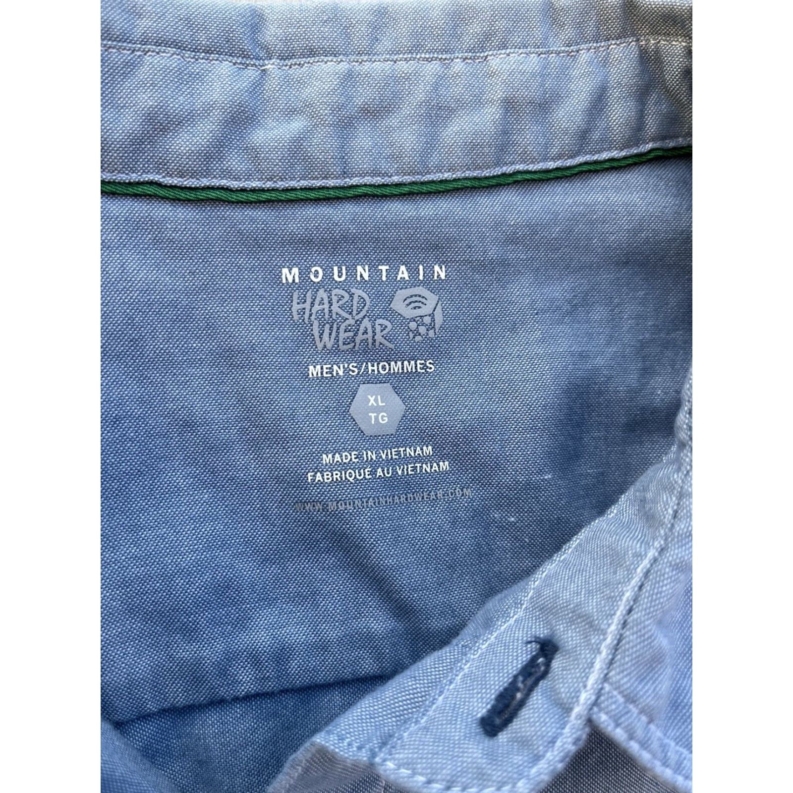 Mountain Hardwear VINTAGE? No — Actually: Mountain Hardwear Shirt Button-Up Blue XL Men's Workwear Classic Ranch 90s logo Size US XL / EU 56 / 4 - 3 Thumbnail