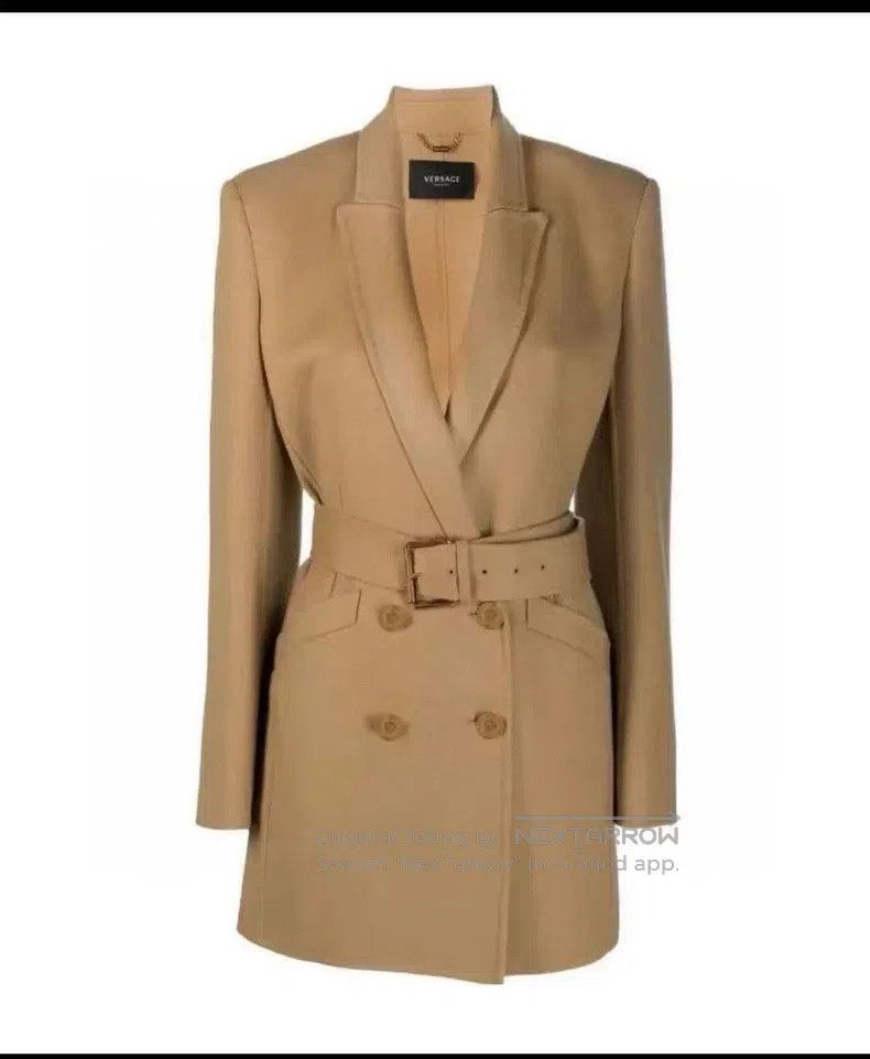 Versace Versace Women's wool coat Size L / US 10 / IT 46 - 9 Thumbnail